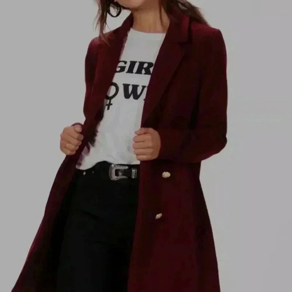 BooHoo Petite Kara Double Breasted Military Duster Size 6 - Picture 2 of 15